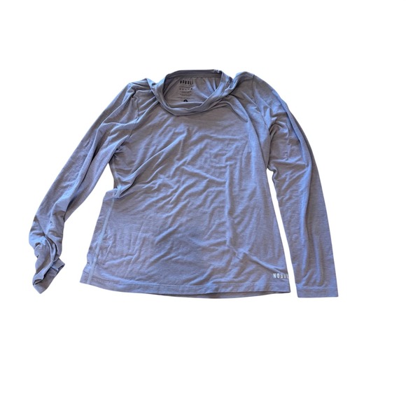 Lot of 3 NOBULL Womens Long Sleeve Training Shirts Size Medium Black Grey Purple - Picture 5 of 10